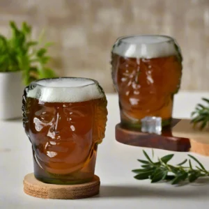 Old Monk Face Glasses 600 ML