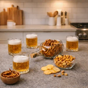 Old Monk Bottle Snack Platter